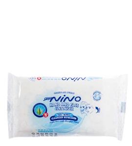 دستمال مرطوب پاک کننده نینو مخصوص دست و صورت - بسته 10 عددی Nino Hand And Face Cleanser Refresher Wet Wipes 10pcs