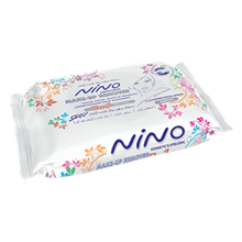 دستمال مرطوب پاک کننده آرایش نینو  مدل 3In1- بسته 20 عددی Nino 3 In 1 Make Up Remover Wet Wipes 20psc