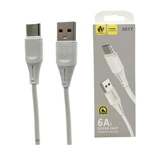 کابل شارژ مدل S01V USB-MICRO