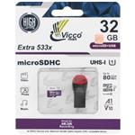 کارت حافظه microSDHC ویکومن ظرفیت ۳۲ گیگابایت همراه کارت خوان