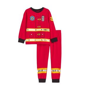 تن پوش مدل لباس آتش نشان دو تکه 4 تا 6 سال