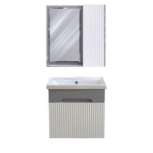 ست کابینت و روشویی بی اس سی مدل آنتیک همراه با آینه و باکس