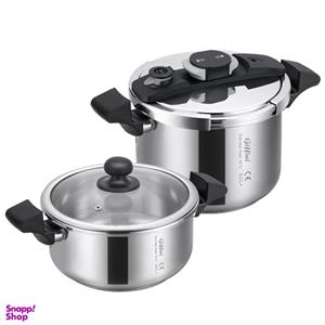 زودپز دوقلو جی فی نی مدل DS-22 گنجایش 6 و 4 لیتری