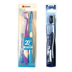 مسواک اسپارکل مدل S5 با برس خیلی نرم به همراه مسواک اسپارکل مدل S9  با برس متوسط بسته 2 عددی -