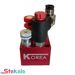 شیر هیدرولیک کنترل کننده بالابر هیدرولیک تک بوبین برند Korea