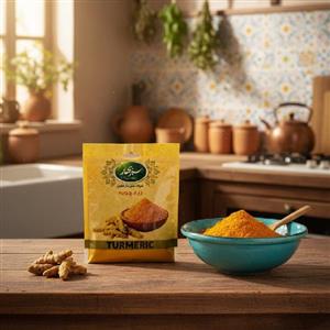 پودر زردچوبه سبز بهار - 100 گرم 