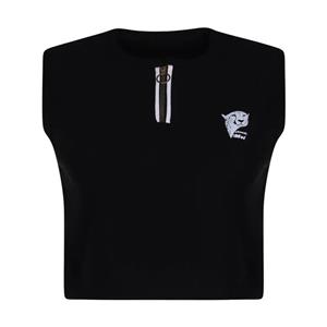 کراپ تاپ زنانه مدل زیپ دار یوز کد 708