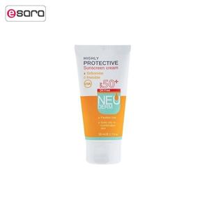 کرم ضد آفتاب نئودرم مدل Highly Protective Max Tinted SPF50 حجم 50 میلی لیتر Neuderm Highly Protective Sunscreen Cream Max Tinted SPF50 50ml