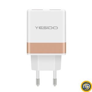شارژر دیواری یسیدو مدل YC01 دارای 2 پورت