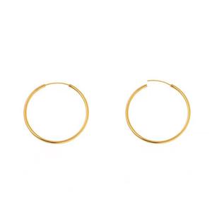گوشواره طلا 18 عیار زنانه مدل حلقه ای T30 -