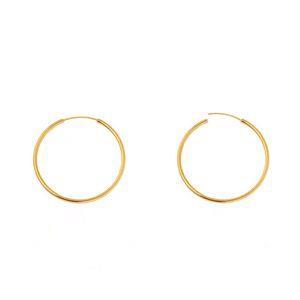 گوشواره طلا 18 عیار زنانه مدل حلقه ای T30 -