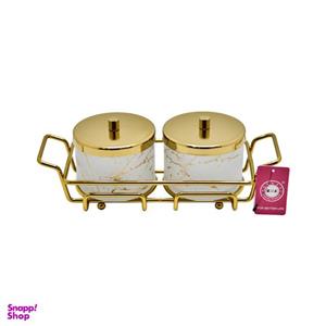 شکلات خوری بی.وی.کی مدل ماربل شیشه ای کد 416502 مجموعه 2 عددی -