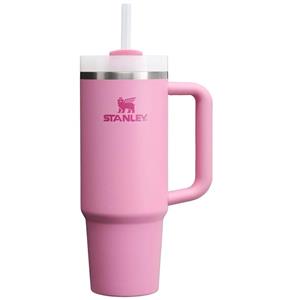 تراول ماگ استنلی مدل دسته دار گل دار کد QUENCHER H20 TUMBLER گنجایش 1.180 لیتر