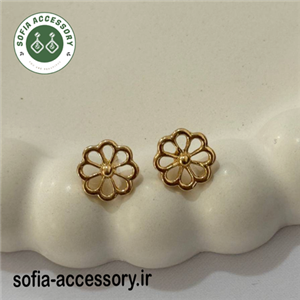 گوشواره میخی گل کد 235
