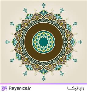  تابلو قلم زنی طرح شمسه تذهیب شماره 167 