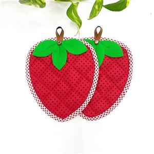 دستگیره آشپزخانه فانتزی طرح توت فرنگی (یک جفت) کد 102