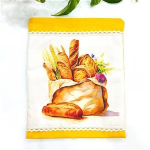 کیسه نگهداری نان پارچه ای سه لایه زیپ دار- پنلی - ( مخصوص یخچال و فریزر)