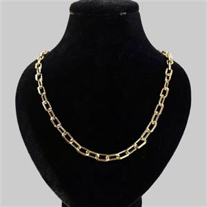 گردنبند طلا کم اجرت 18 عیار زنانه گالری طلا و شمش برلیان مدل هرماس