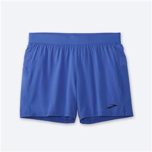 شورت ورزشی مردانه بروکس Brooks Sherpa 5″ short آبی کاربنی لیمویی