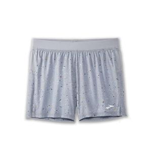 شورت ورزشی مردانه بروکس Brooks Sherpa 5″ short طوسی روشن طرح دار