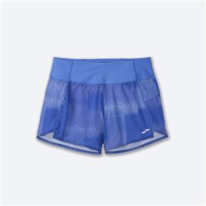شورت ورزشی زنانه بروکس Brooks Chaser 5″ Short آبی طرح دار