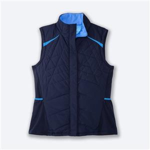 جلیقه ورزشی زنانه بروکس Brooks shield Hybrid vest سرمه ای