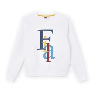 بلوز ورزشی زنانه فیلا Fila Sport Araceli Crew Neck سفید طرح دار