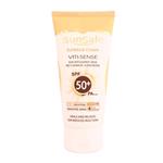 کرم ضد آفتاب  SPF 50 فیزیکال پوست حساس VITI- SENSE بژ طبیعی 50 گرم سان سیف Sun Safe