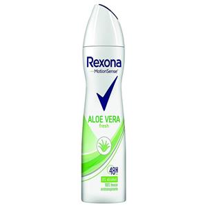 اسپری ضد تعریق رکسونا زنانه 200 میل با رایحه آلوئه ورا همراه با ماندگاری 48 ساعته – Rexona motionsense Aloe vera