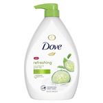 شامپوبدن داو 1 لیتر رایحه خیار و چای سبز | Dove Go fresh body wash Cucumber & green tea