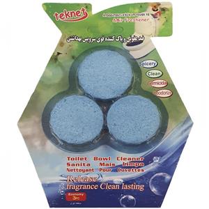 قرص ضد عفونی کننده توالت فرنگی تکنت مدل W-406 بسته 3 عددی