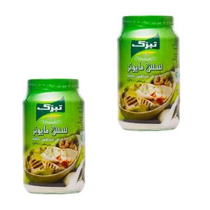 سس مایونز با چربی کاهش یافته تبرک - 900 گرم بسته 2 عددی