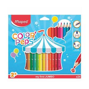 مداد رنگی 24 رنگ مپد مدل جامبو کالر پپس
