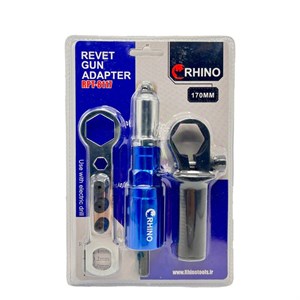 تبدیل دریل به میخ پرچ کن سر دریلی رینو مدل jt-33 مجموعه ۷ عددی