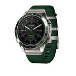 ساعت هوشمند گارمین مدل MARQ Golfer (Gen 2) with pine green Jacquard-weave nylon watch strap