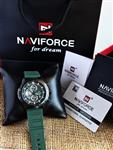 ساعت مردانه مارک ناویفورس مدل naviforce 8036موتور ژاپن بند پیو سه موتور فعال تقویم دار ضداب به همراه پک کامل