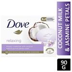 صابون داو 90 گرم رایحه شیرنارگیل و گلبرگ یاس | Dove soap coconut milk & jasmine petals