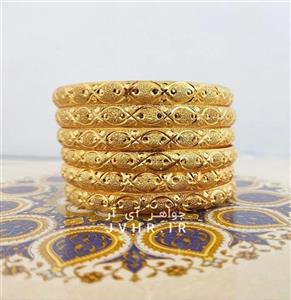 النگو طرح طلا سایز 4 زنانه بسته 2 عددی