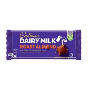 شکلات کدبری دیری میلک شیرشکلات و بادام بو داده 160 گرم | Cadbury dairy milk roast almonds