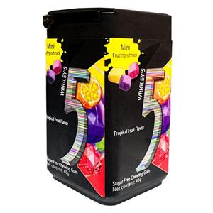 آدامس بدون شکر فایو با طعم استوایی فایو گام - 40 گرم