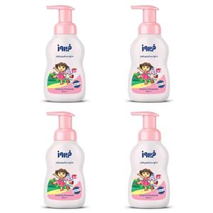 مایع دستشویی فیروز مدل فوم وزن 300 گرم مجموعه 4 عددی