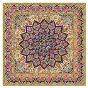 رومیزی ترمه رضایی طرح نیایش مدل مربع کد NH-DB-100