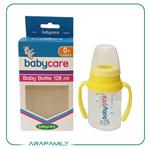 شیر خوری بیبی کر Babycare دسته دار استوانه ای حجم 120 میلی لیتر