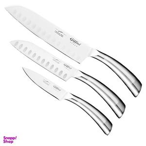 چاقو اشپزخانه جی فی نی کد 7-2-1 مجموعه 3 عددی