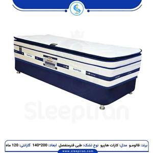 تشک دو نفره کارات هایپو طبی فنر منفصل برند فالومو سایز 200*140 