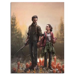 تابلو عکس اتاق گیمینگ با تم لست آف آس (عمودی) last of us-067