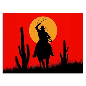 تابلو عکس اتاق گیمینگ با تم رد دد (افقی) Red Dead-032