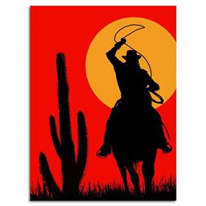 تابلو عکس اتاق گیمینگ با تم رد دد (عمودی) Red Dead-104