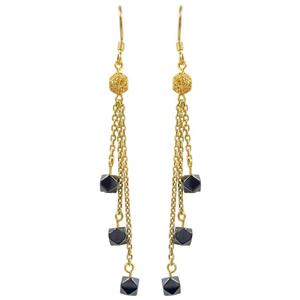 گوشواره طلا 18 عیار زنانه مانچو مدل efgs001 -