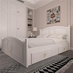 تخت خواب دو نفره اعیان کد FH673 سایز 200x160 سانتی متر
